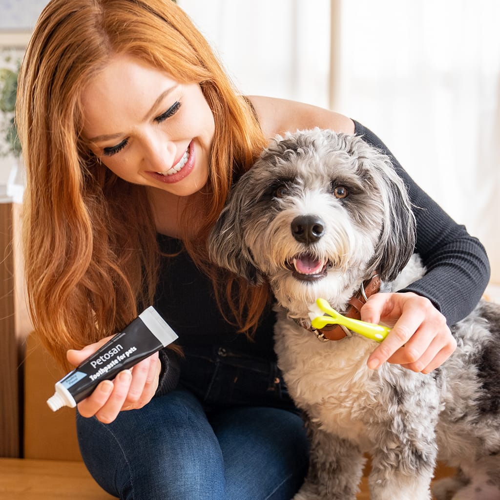 Petosan dog deals toothbrush